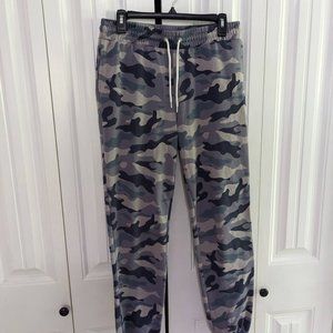 Old Navy Blue Camo Jogger Athletic Sweatpants Womens M (Tall)